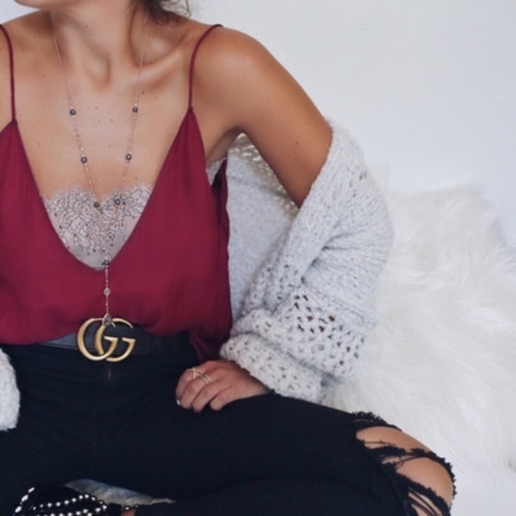 ❌SOLD❌ NWT [GUCCI] AUTHENTIC Double G Leather Belt - Picture 5 of 8